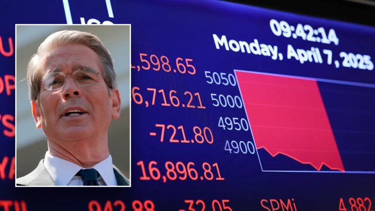 Treasury Secretary Scott Bessent denies that tariff pause is due to market declines