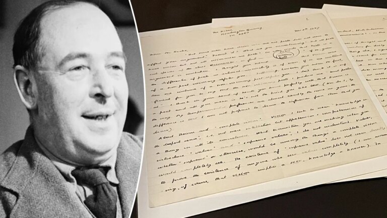 Rare letter revealing insights on Christianity, poetry on display at Museum of the Bible