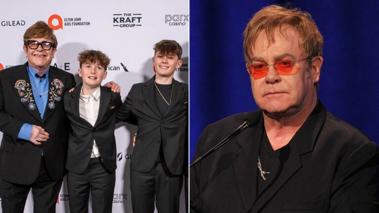 Elton John can’t watch sons play sports after losing eyesight from infection