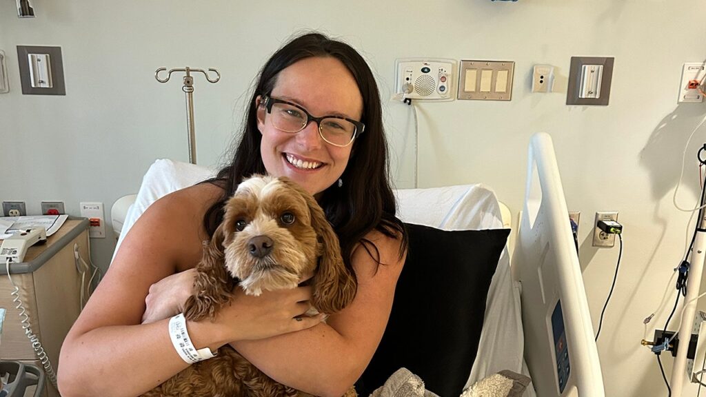 Dog alerts owner to breast cancer, becomes vital support during treatment Dog alerts owner to breast cancer, becomes vital support during treatment