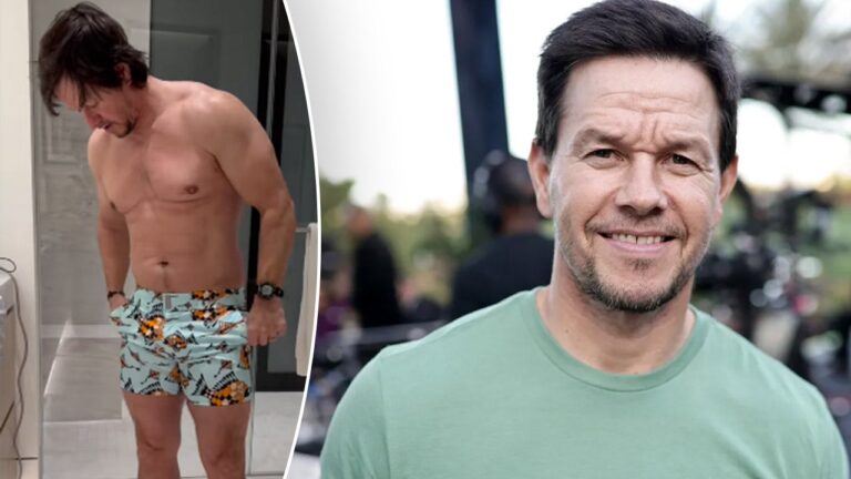 Mark Wahlberg flaunts bulked-up physique and realizes ‘shorts don’t fit’