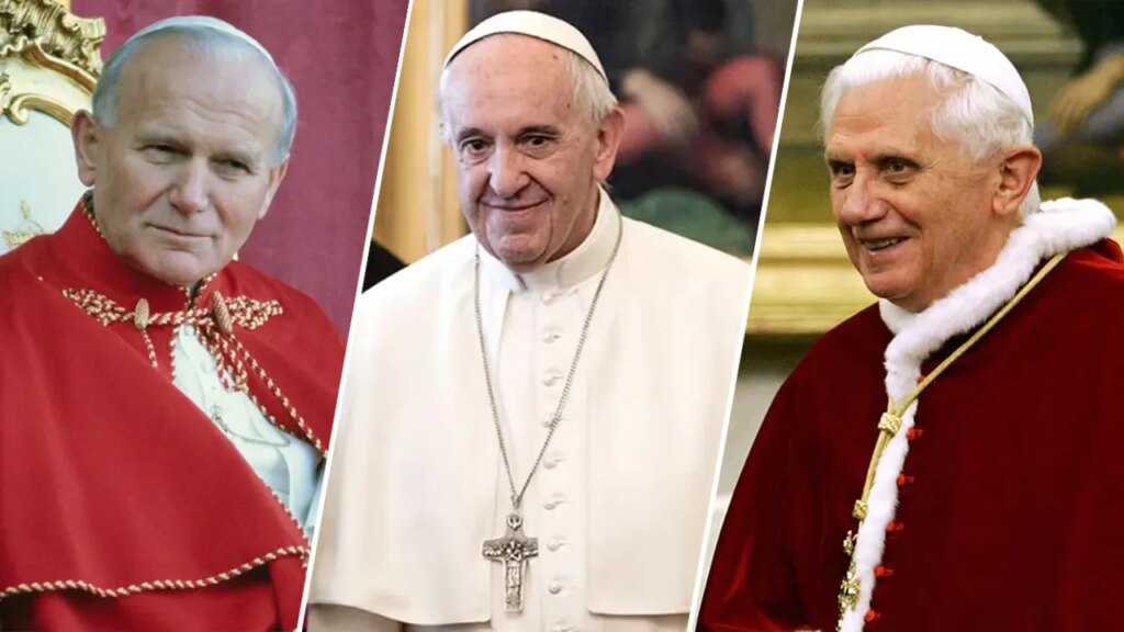 Popes Francis, Benedict XVI, John Paul II: 100 years of God’s love