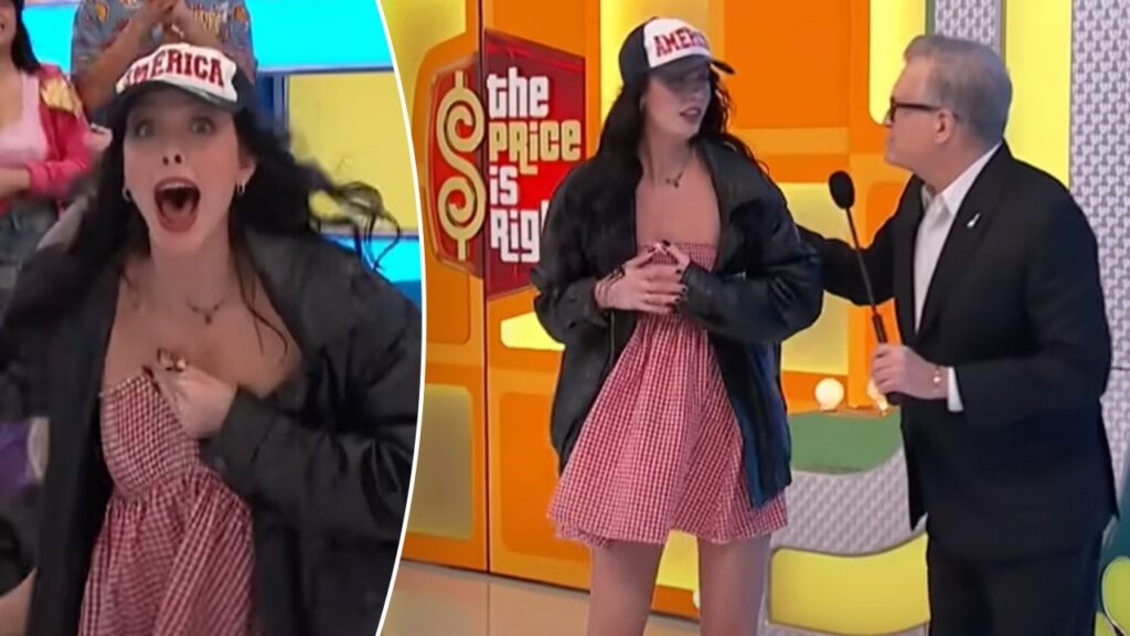‘The Price is Right’ contestant narrowly avoids wardrobe malfunction
