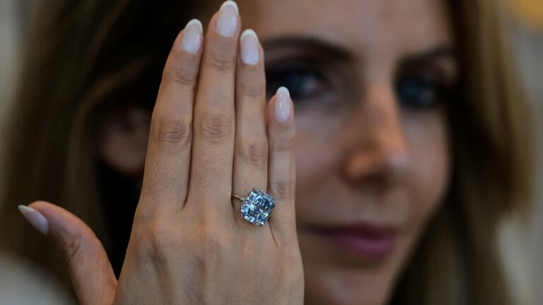 Rare 10-carat blue diamond among 0 million in jewels weighing total of 700 carats