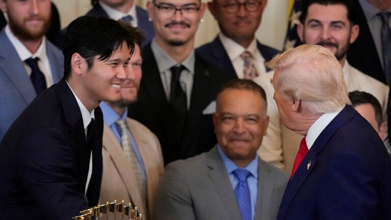 Trump touts Dodgers’ Shohei Ohtani’s accomplishments