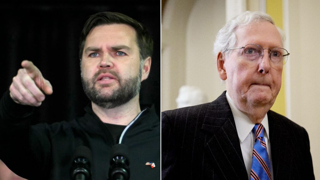 JD Vance calls out Mitch McConnell’s vote against confirming Elbridge Colby JD Vance calls out Mitch McConnell’s vote against confirming Elbridge Colby