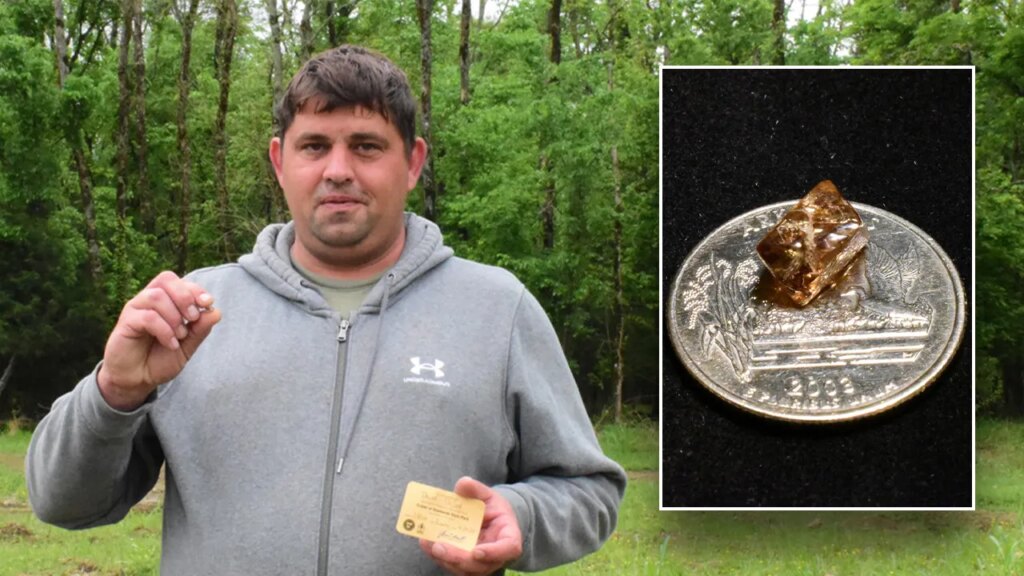 Minnesota farmer unearths 3.81-carat brown diamond at Crater of Diamonds State Park Minnesota farmer unearths 3.81-carat brown diamond at Crater of Diamonds State Park