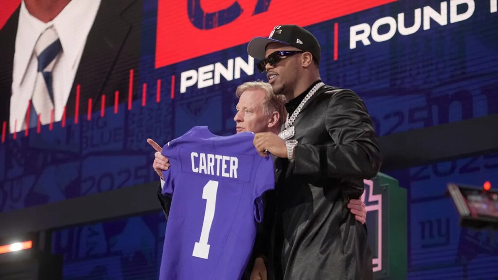 Giants’ Abdul Carter finally picks jersey number Giants’ Abdul Carter finally picks jersey number