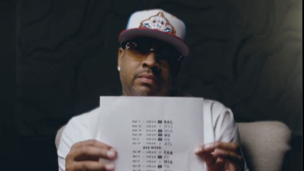 NBA legend Allen Iverson reveals Bills 2025 schedule in clever AI wordplay video