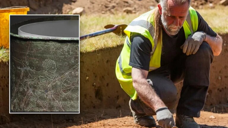Mysterious 1,500-year-old Byzantine bucket at Sutton Hoo held cremated remains