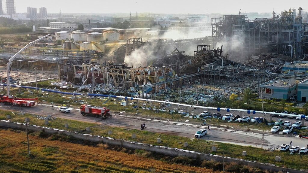 Massive explosion rocks Chinese chemical plant, leaving 5 dead