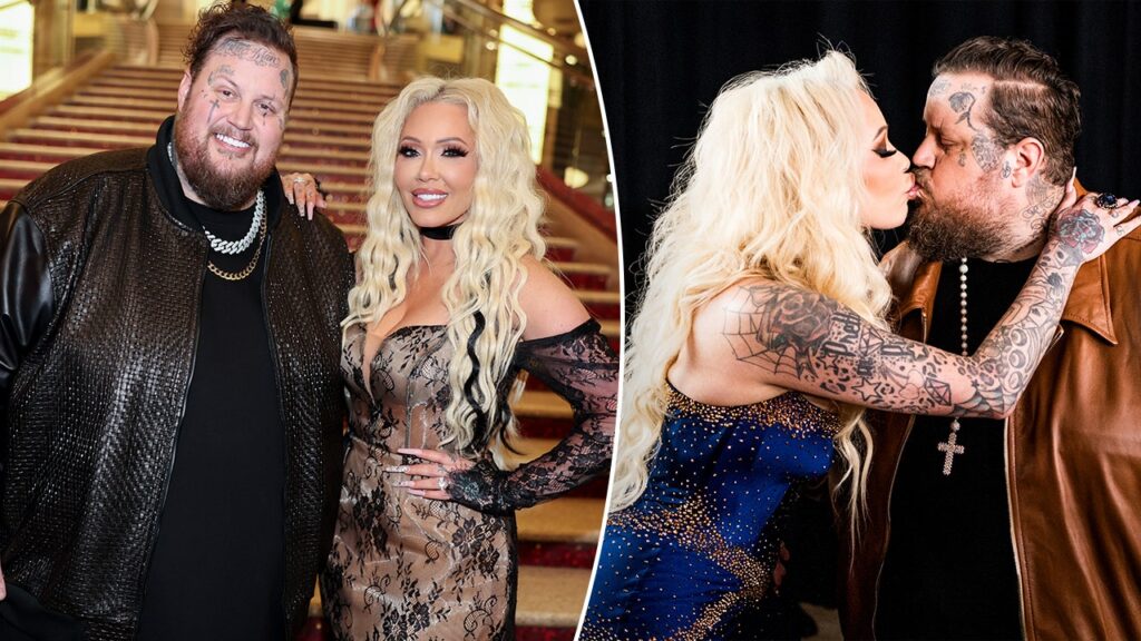 Jelly Roll’s wife, Bunnie Xo, grabs country star’s attention with playful stunt