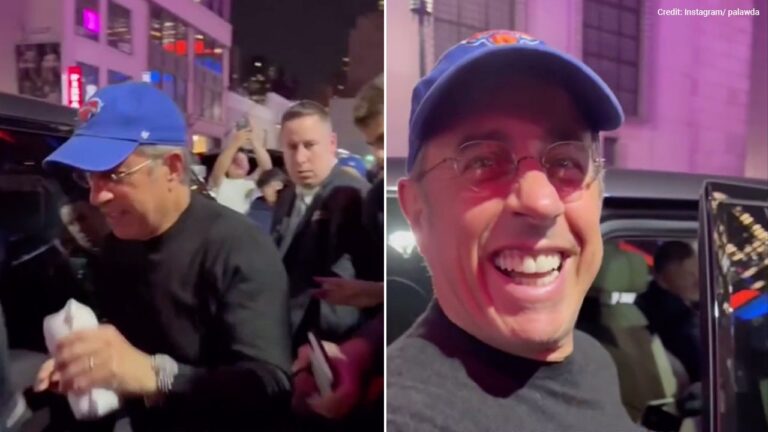 Jerry Seinfeld laughs off anti-Israel heckler while leaving Knicks game