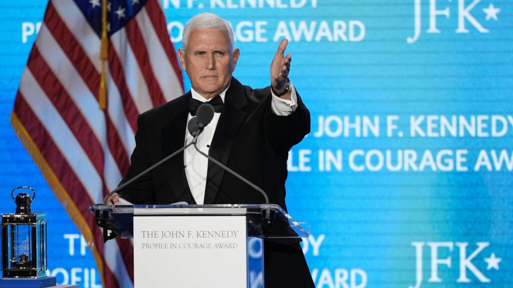 Former Vice President Mike Pence honored by JFK family with prestigious award Former Vice President Mike Pence honored by JFK family with prestigious award