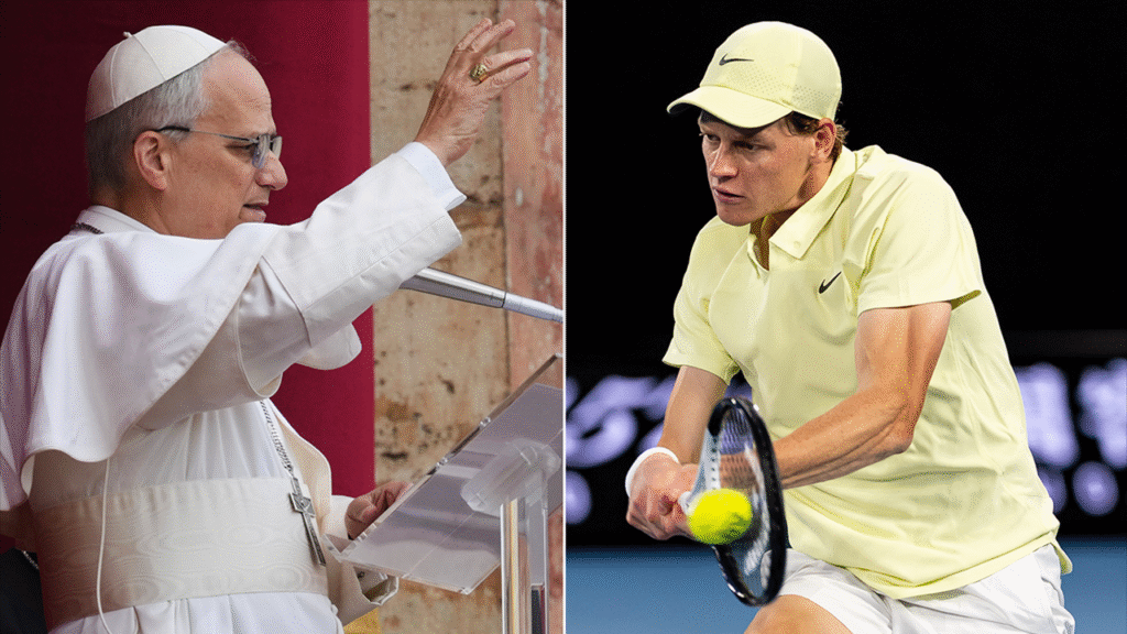 Pope Leo XIV jokes he cannot invite Jannik Sinner to charity tennis match