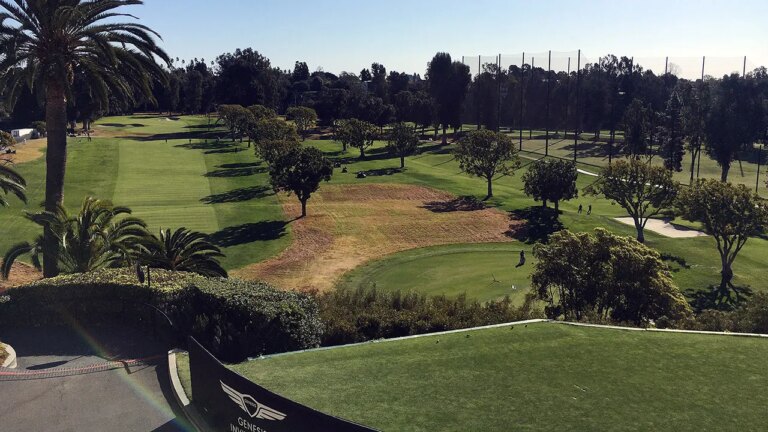 Plane makes emergency landing at Riviera Country Club