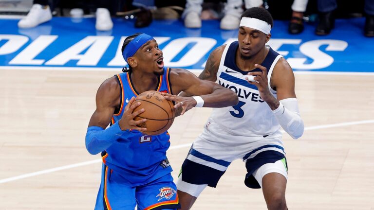 Timberwolves’ McDaniels shoves NBA MVP Gilgeous-Alexander as Thunder win Game 2