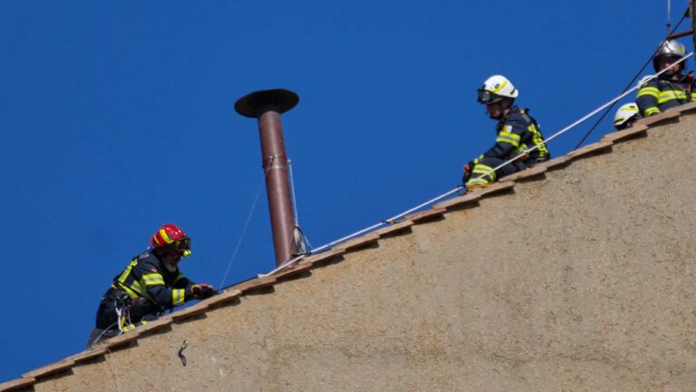 Chimney installed on Sistine Chapel’s roof ahead of Vatican conclave