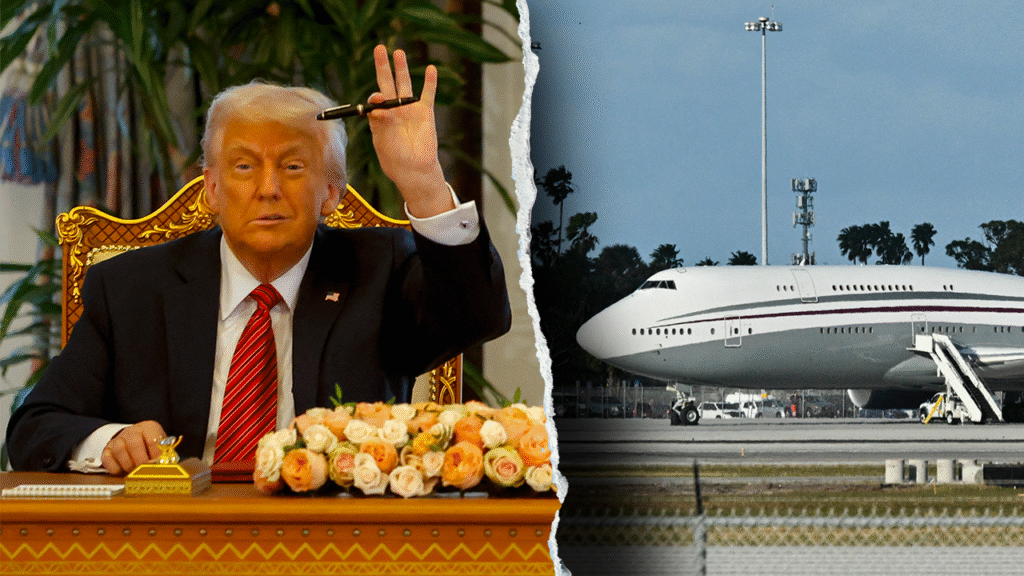 Dems sound off on Trump’s ‘risky’ jet gift from Qatar