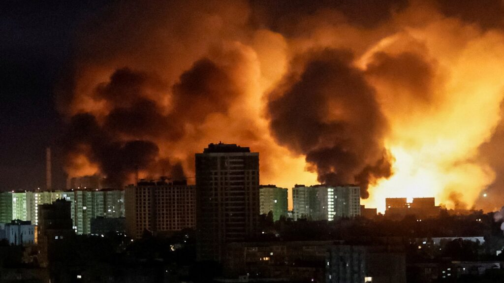 Russian forces kill 12 in massive Ukraine drone and missile barrage