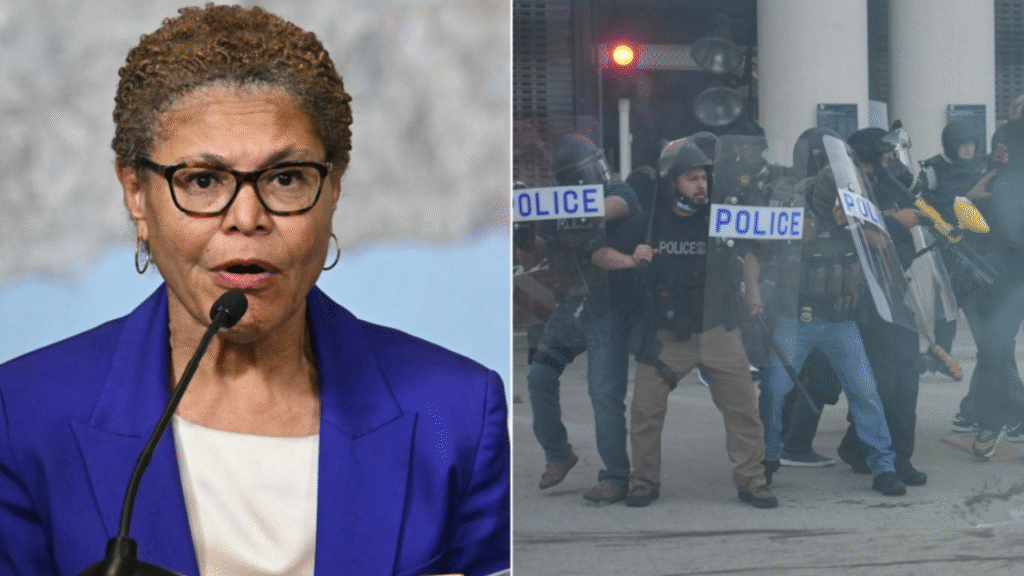 LA Mayor Bass faces backlash for opposing ICE raids on illegal immigrants LA Mayor Bass faces backlash for opposing ICE raids on illegal immigrants