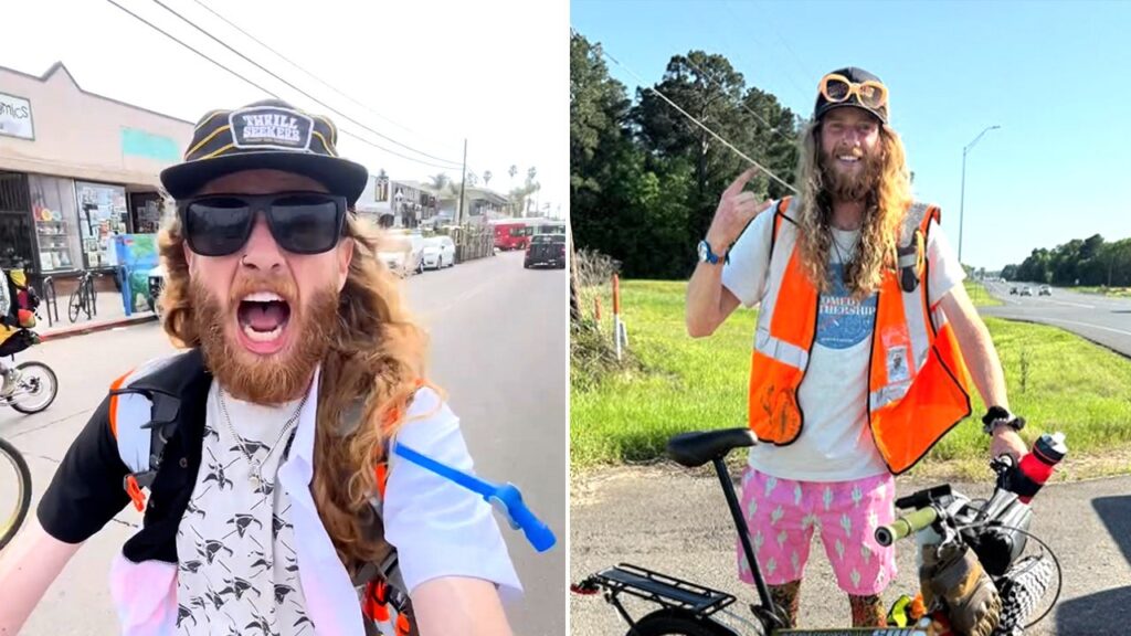 Man becomes first-known person to bike across America on a BMX all for a good cause Man becomes first-known person to bike across America on a BMX all for a good cause