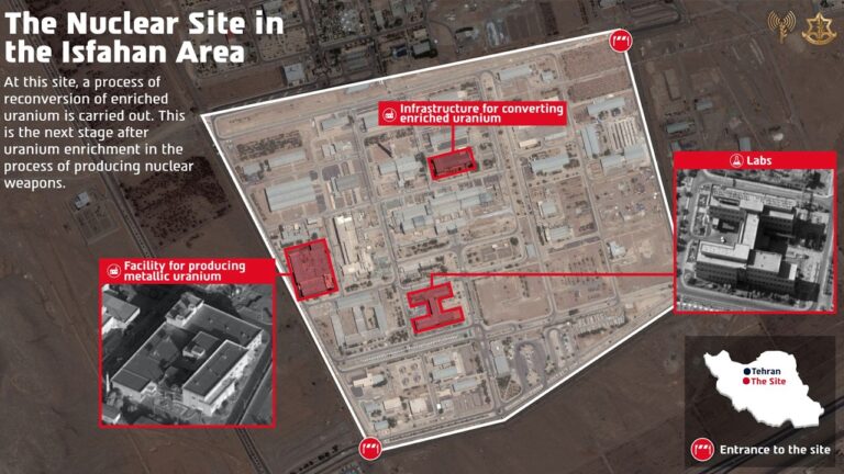 Israel strikes Iran’s Isfahan nuclear site targeting uranium facility