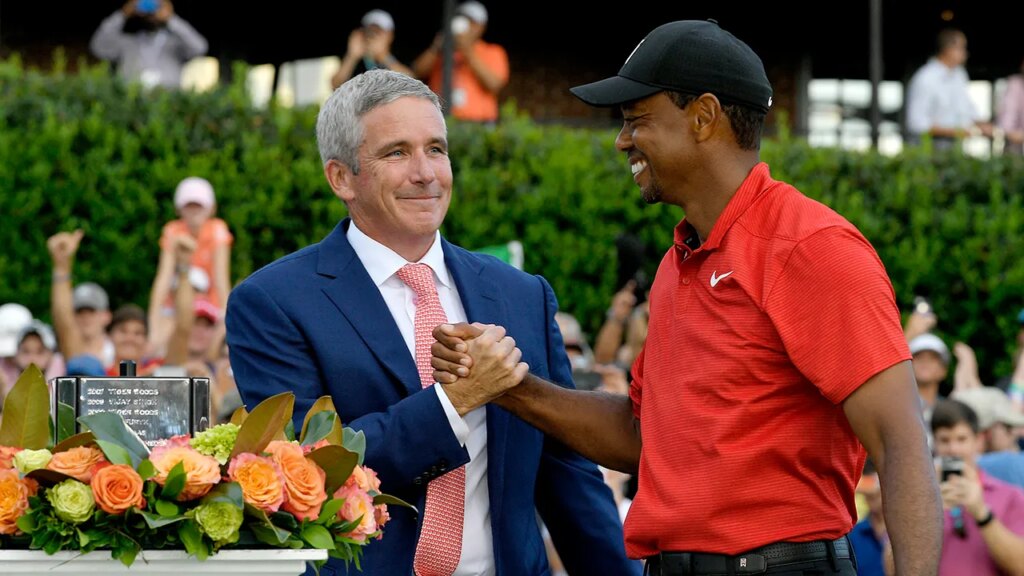 Tiger Woods excited about PGA Tour future as Jay Monahan announces exit