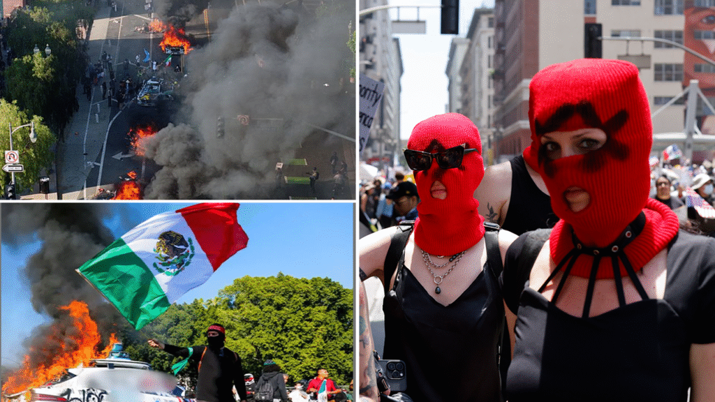 Gallery: Violent LA riots see burning flags, cars ablaze after immigration raids