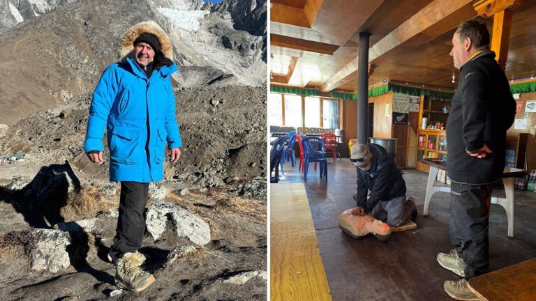 Mount Everest defibrillator saves woman’s life just weeks after installation
