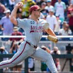 Arkansas star throws first College World Series no-hitter in 65 years