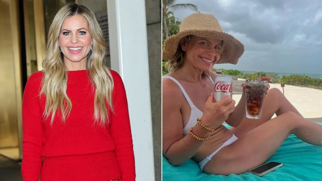 Candace Cameron Bure relaxes in white bikini during perfect beach day