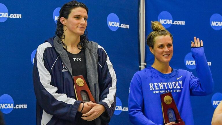 Riley Gaines calls on NCAA to void transgender swimmer’s national title