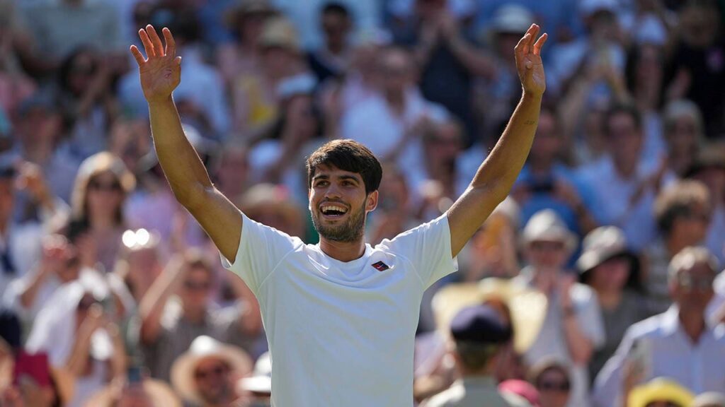 Carlos Alcaraz eyes third straight Wimbledon title after defeating Taylor Fritz