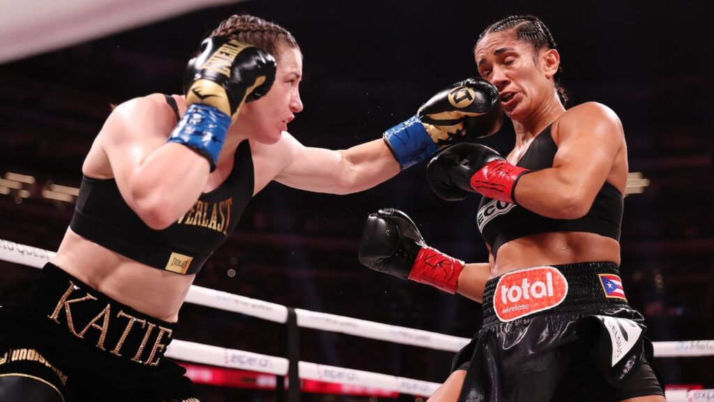 Katie Taylor throws shade at Amanda Serrano before trilogy
