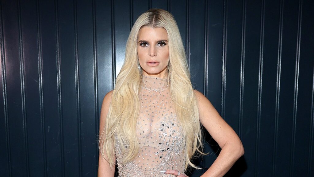 Jessica Simpson celebrates milestone 45th birthday in sheer sparkly dress