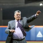 Mets legend Keith Hernandez was oblivious to a foul ball narrowly missing him