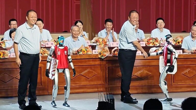 China showcases humanoid robot at graduation amid tech competition with US