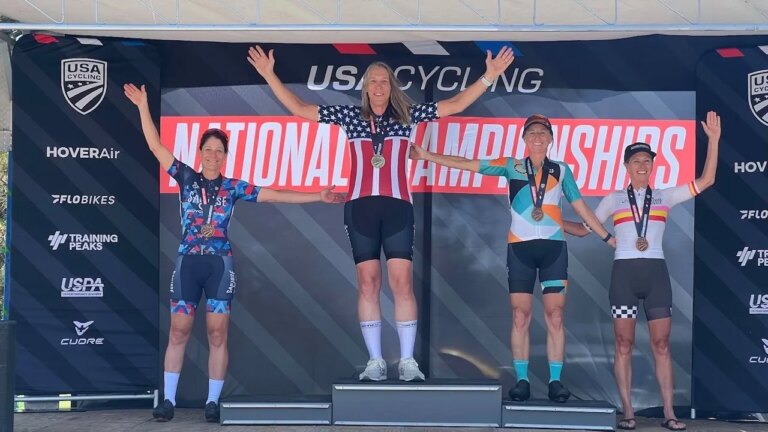 Female cyclists protest after trans athlete wins USA Cycling title