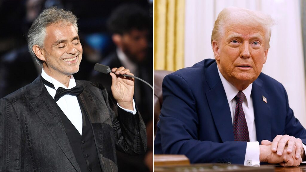 Andrea Bocelli visits Trump at White House, performs in Oval Office