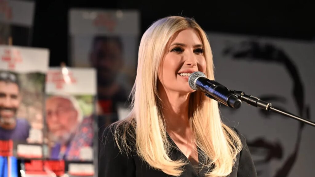 President Trump’s daughter praises hostage families at Tel Aviv ceasefire rally
