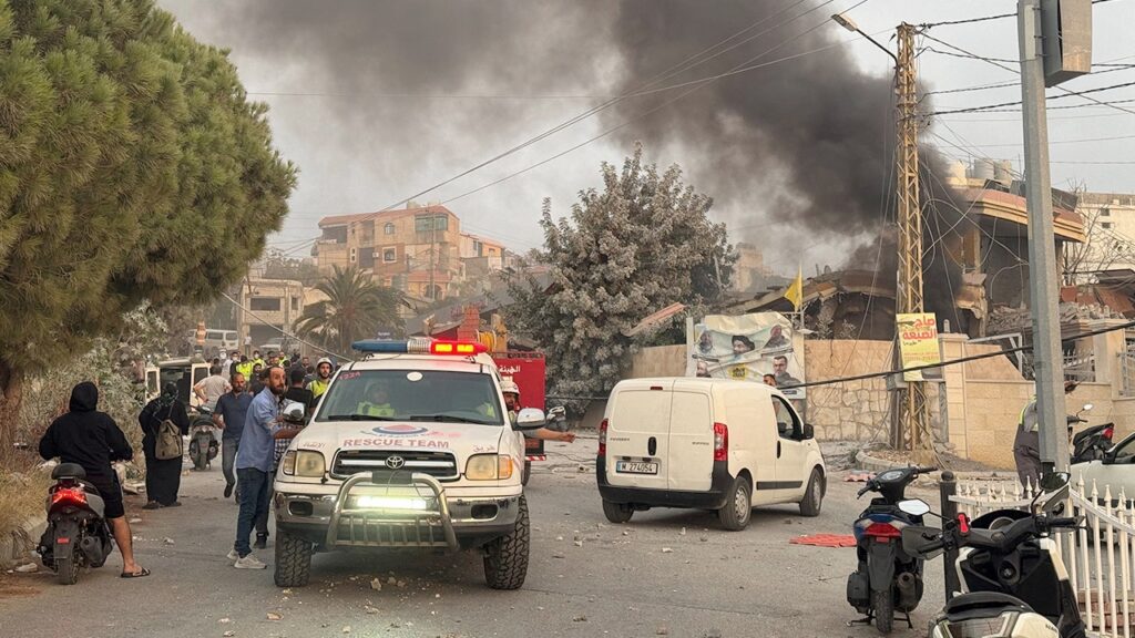 Israel strikes Hezbollah military targets across southern Lebanon