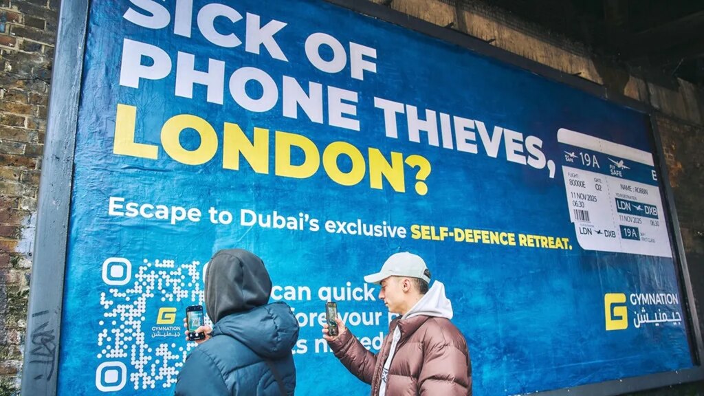 UAE gym’s controversial London phone theft ads spark social media debate