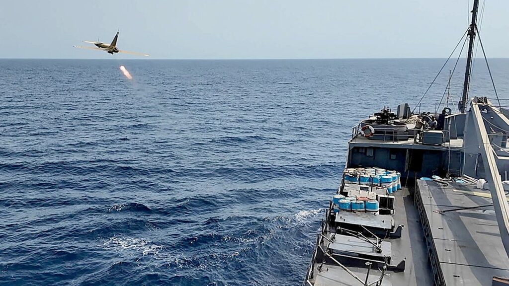 US naval vessels face Iran drone saturation attacks, expert says
