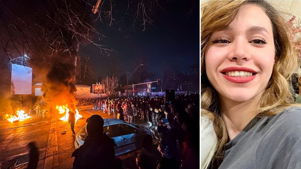 Iran student Rubina Aminian shot during Tehran protests amid crackdown