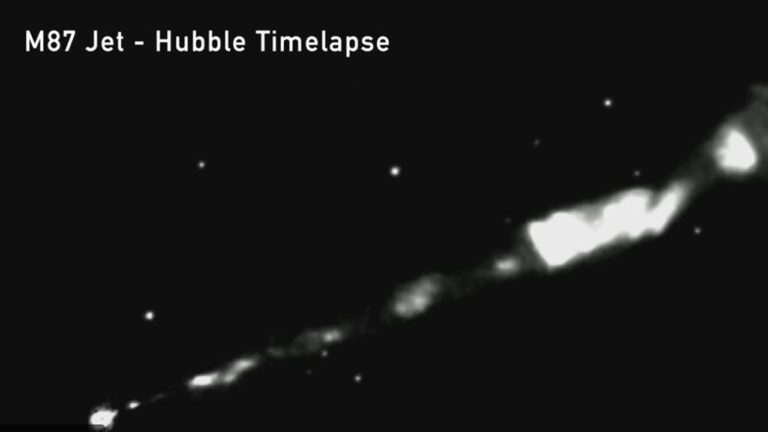 Scientists trace 3,000-light year cosmic jet to first black hole ever imaged